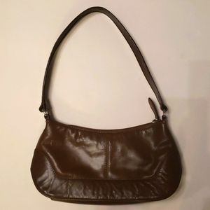 Smal brown genuine leather bag Wilsons Leather